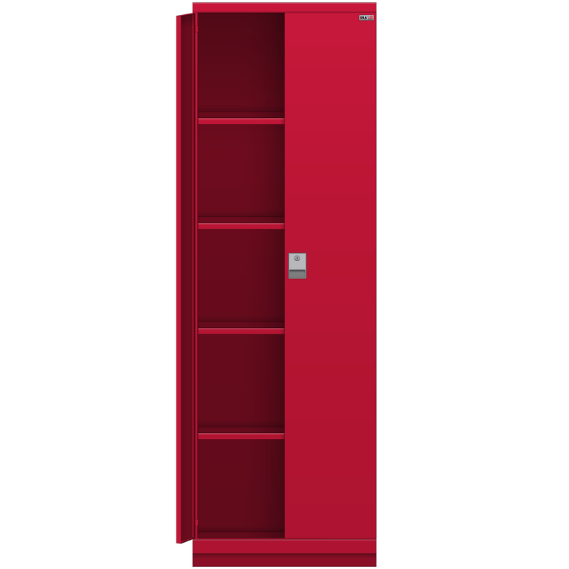 LISTA Tall Shelf Cabinet, 5 Shelf, w/ Hinged Doors, 28.2" W 29.5" D 86.6" H (TC01-2050SC-00/DHD)