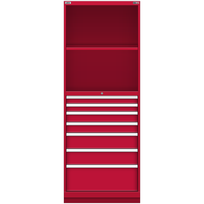 LISTA Tall Combination Cabinet, 7 Drawer, 28.2" W 28.5" D 74.8" H (TC02-1750SC-03)