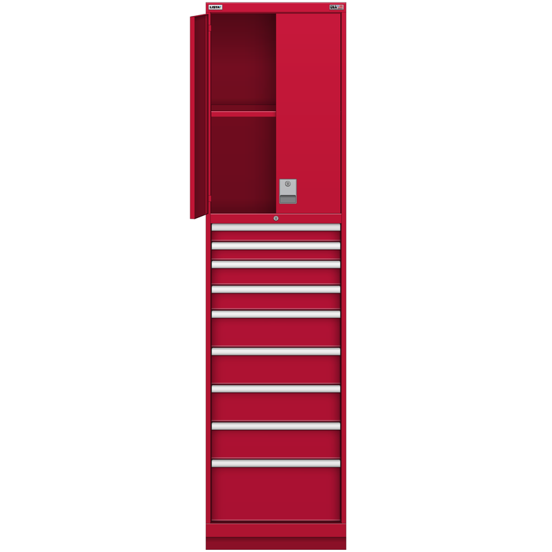 LISTA Tall Combination Cabinet, 9 Drawer, 22.2" W 28.5" D 86.6" H (TC03-2050MP-03)