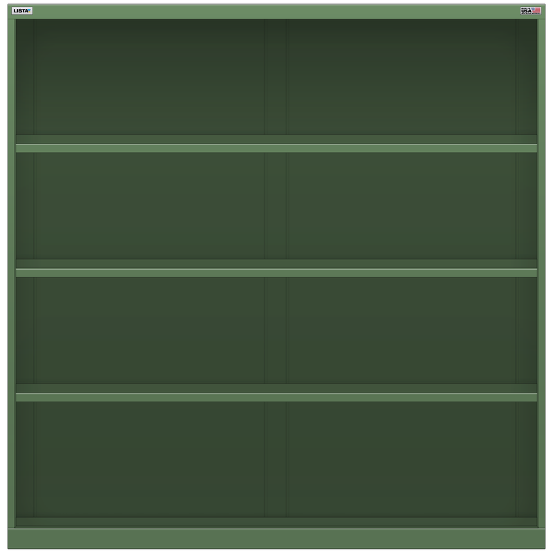 LISTA Shelf Cabinet, 4 Shelf, 56.3" W 28.5" D 57.1" H (X-DW1350-TSC)
