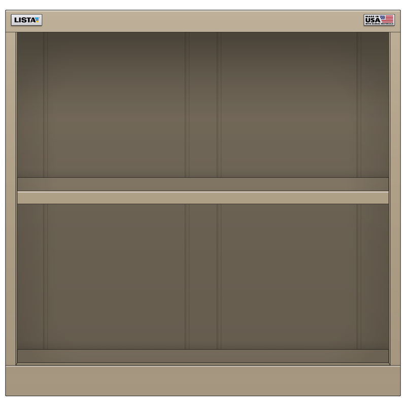 LISTA Shelf Cabinet, 2 Shelf, 28.2" W 22.5" D 27.6" H (X-ST0600-TSC)