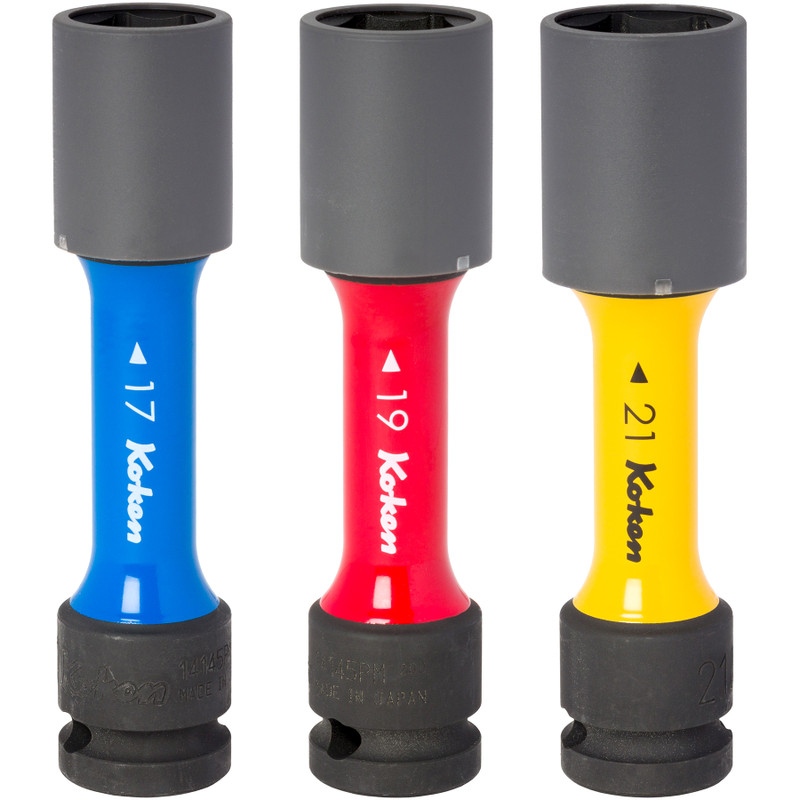 Ko-ken 1/2" Impact Wheel Lug Socket Set, 3 pcs (14201M)