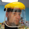 ADJUSTABLE CLEAR PLASTIC FACE SHIELD