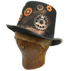 STEAMPUNK TOP HAT WITH GEARS, CHAINS