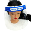 PLASTIC FACE SHIELD WITH ELASTIC HEADBAND