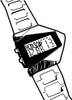 WHITE STEALTH FUTURISTIC DIGITAL WRISTWATCH