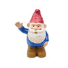FIGURE, 2-1/2" RUBBER GNOME, BLUE SHIRT
