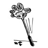 TELESCOPIC HAND-SHAPED JUMBO FLY SWATTER