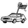 FLAG, BEAST, CAR ROOF MOUNTED