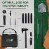 16-PIECE ULTIMATE SURVIVAL SHOVEL W/CASE