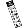 STICKERS PLAYING CARD SUITS 12-PACK