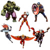 MARVEL 3D WOODEN SUPERHERO MODEL KITS PKG(2)