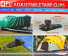 4-PACK ADJUSTABLE TARP CLIPS ADJUSTABLE SCREW