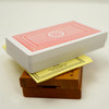 FOLDING WOODEN CRIBBAGE BOARD W/ CARDS & INSTRUCT.