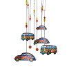 17" HIPPIE CAR BUS METAL WIND CHIME 5-CAR