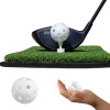 PLASTIC GOLF BALLS WHITE W/HOLES PKG-24