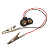 9V BATT. CLIP W/ 5.5" LEADS & ALLIGATOR PKG(4)