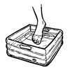 INFLATABLE FOOT TUB WITH AIR PUMP