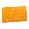 1/4" ALPHA NUMERIC STENCIL SHEET PKG(10)