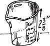 PLASTIC GRADUATED BEAKER 50ML POLYPROPYLENES