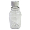 8 OZ TRIANGULAR CLEAR PLASTIC BOTTLE PKG(5)