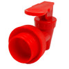 RED GASKETED PLASTIC SPIGOT PKG(5)