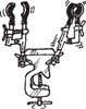 DOUBLE COATED BURETTE CLAMP MOVABLE JAWS 93899