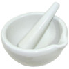 MORTAR AND PESTLE, 130ml, 4" OD x 1-3/4", 4-3/4"