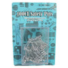 100 ASSORTED SAFETY PINS 3-DIFFERNT SIZES