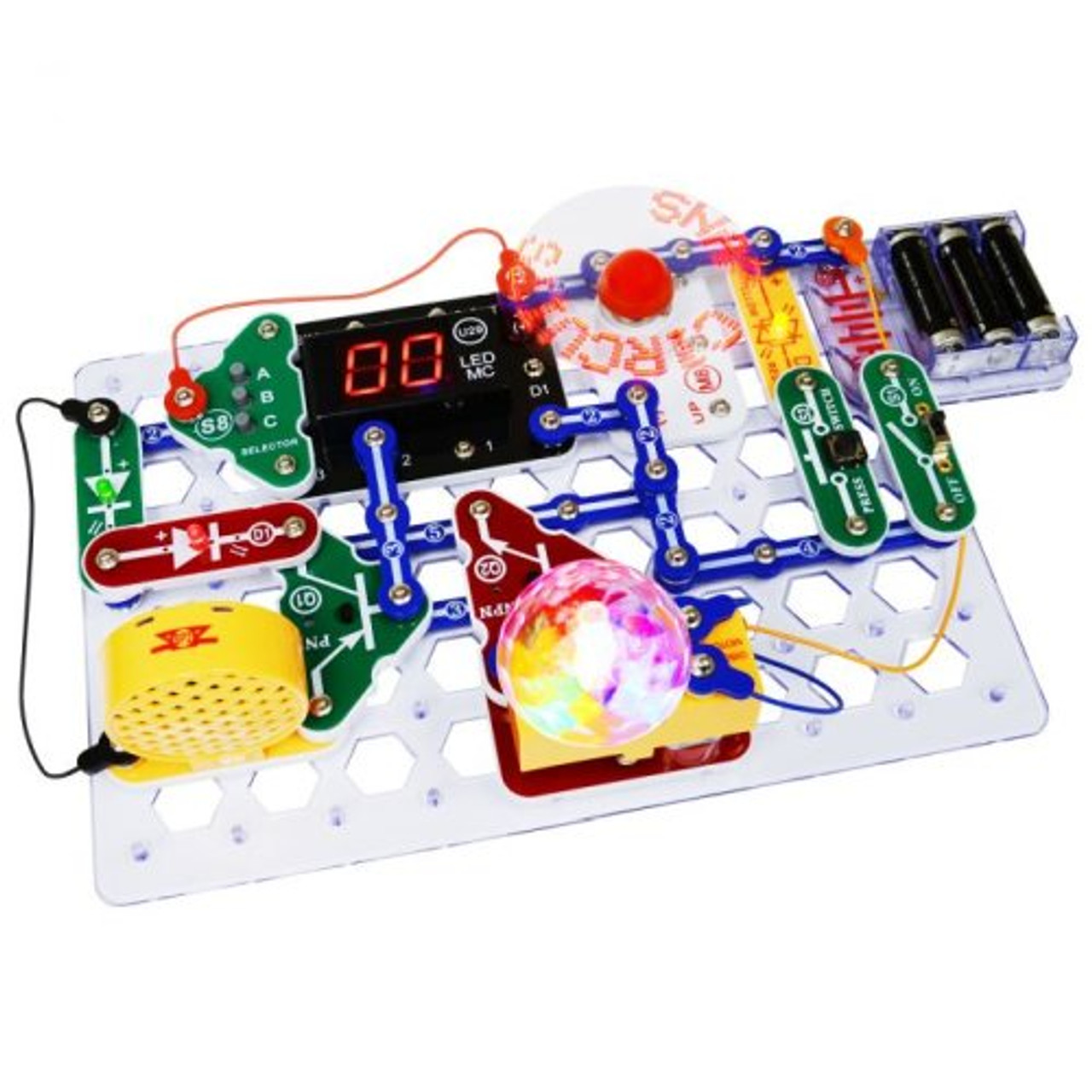 SNAP CIRCUIT HOME LEARNING ELECTRONIC FUN W/CASE