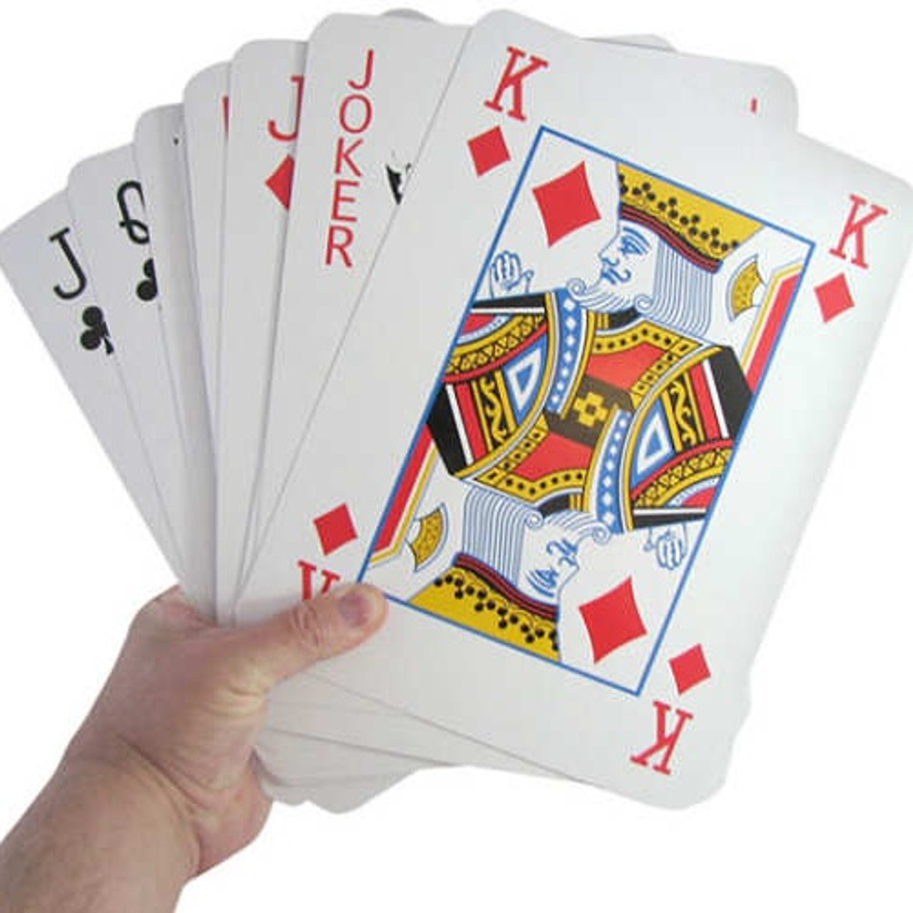 Hey! Play! Jumbo Playing Cards Giant 8 inch X 11 inch Plastic