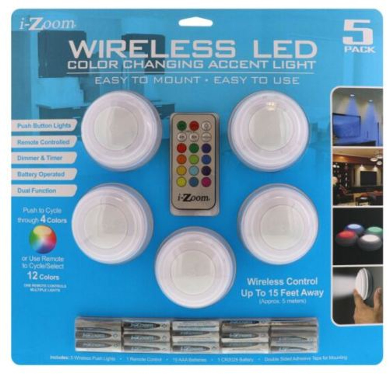 Lifemax Remote Control Wireless LED Lights (3 Pack) – Radio Times Shop
