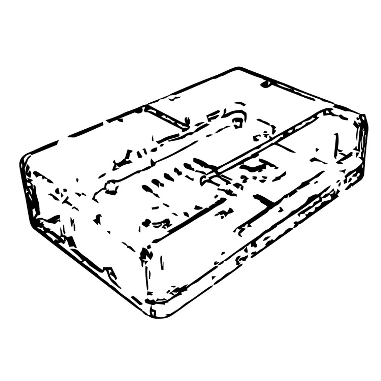 CLEAR ABS PLASTIC CASE FOR RASPBERRY PI B / B+