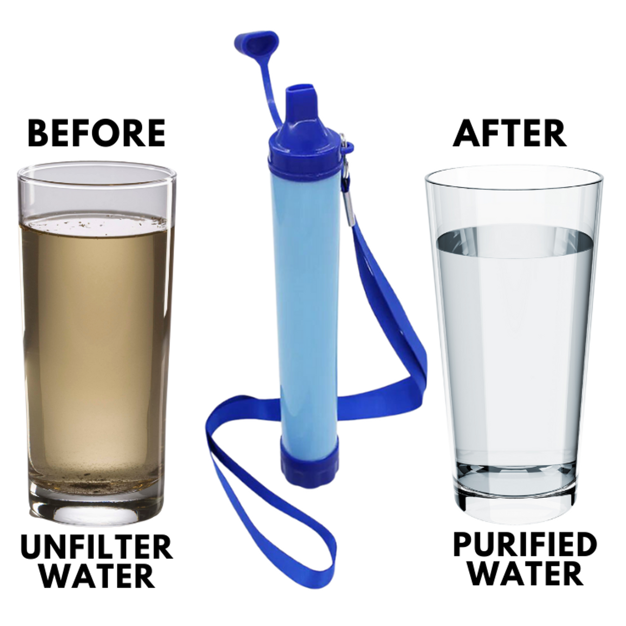 Personal water filter. Clean, safe water.