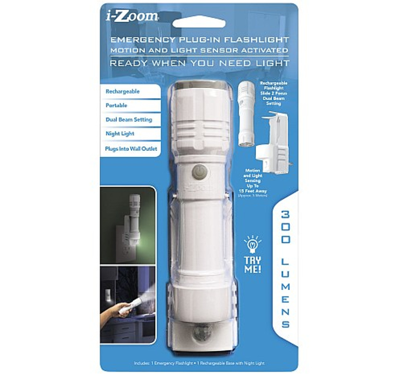 Lampe Torche Led Rechargeable Zoom 5 W. 300 + 150 Lumens - La Tienda de  Electricidad