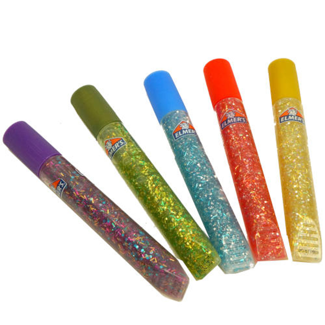 Elmers Glow In The Dark Glitter Glue Blue & Yellow to Red Great