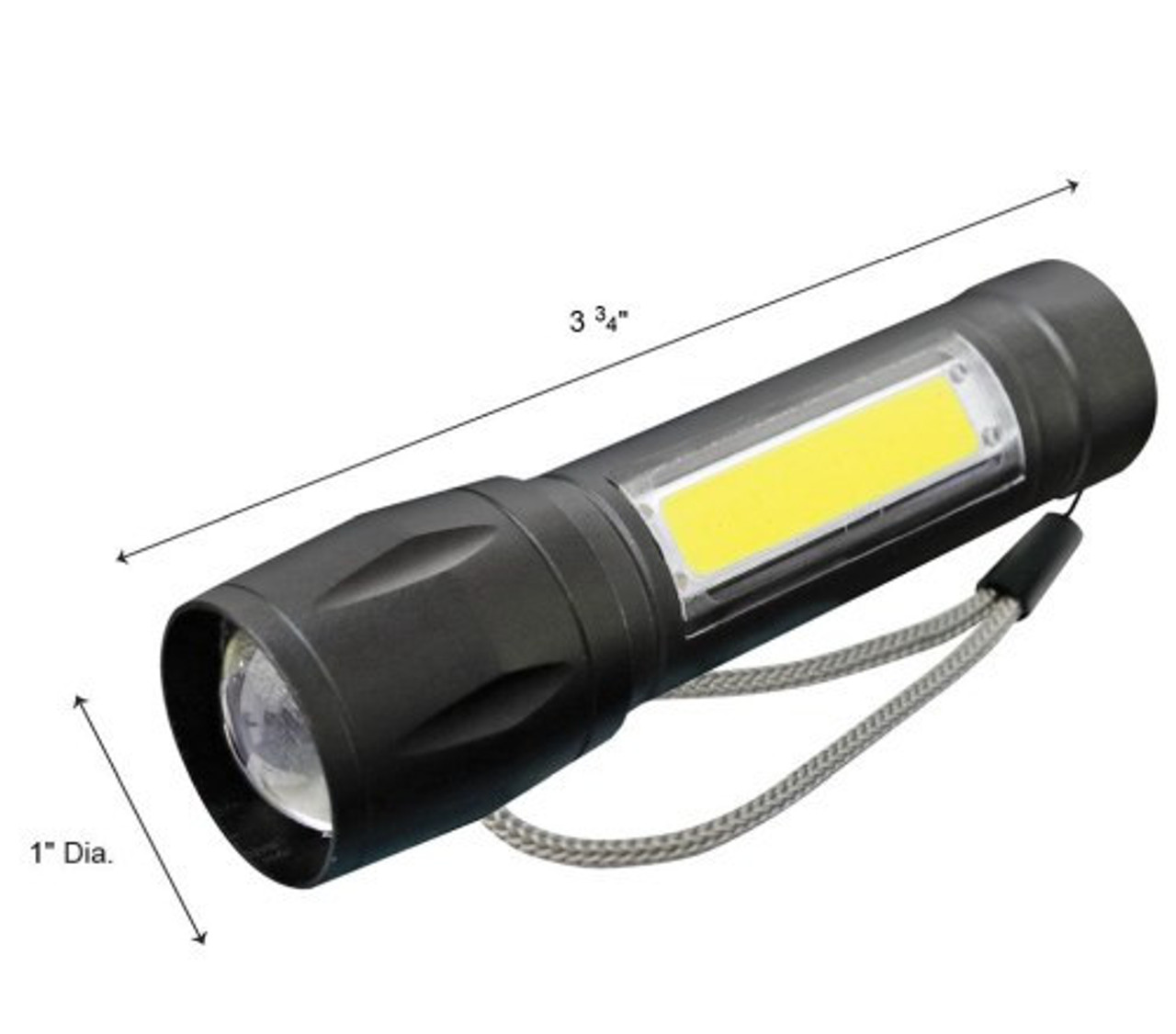2-PACK RECHARGEABLE 600 LUMEN FLASHLIGHTS