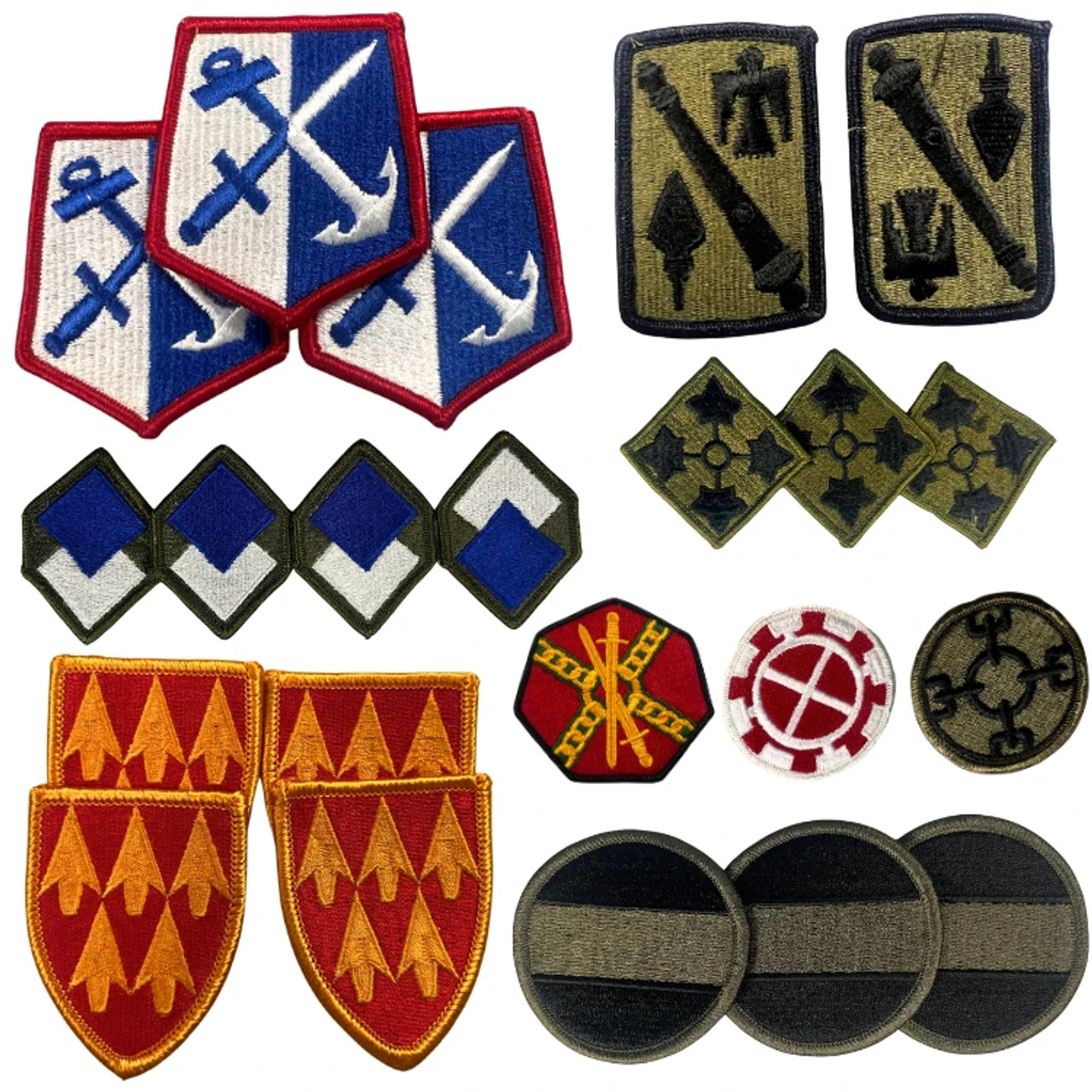 ASSORTED US ARMY INSIGNIA PATCHES