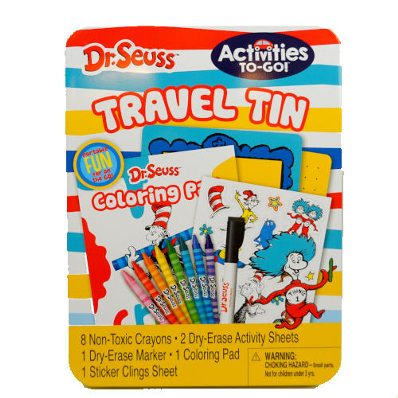 DR. SEUSS TIN CASE COLORING KIT