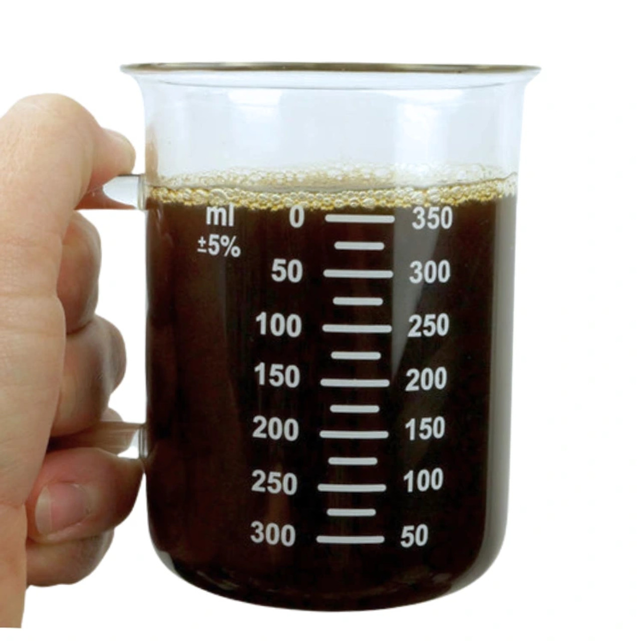 350ml Measuring Borosilicate Glass Cup - Everything But Coffee