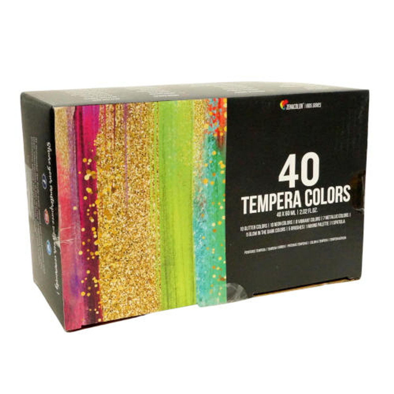 Solid Tempera Paint, Master Art Set, 60 Colors