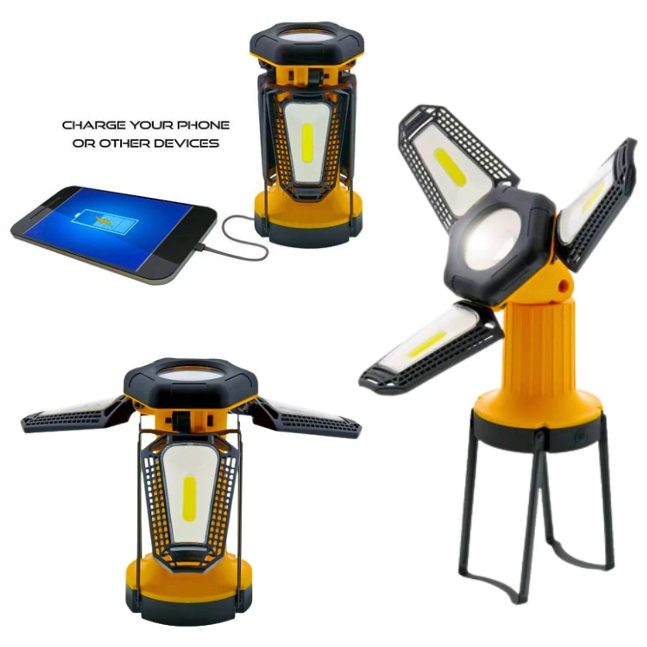 4 Pack Camping Lantern, Rechargeable LED Lanterns, Solar Lantern