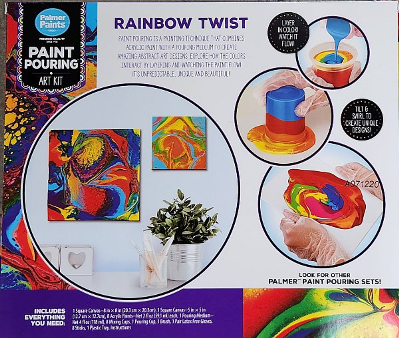 Pour it on: Our pouring acrylic paints create awesome art!