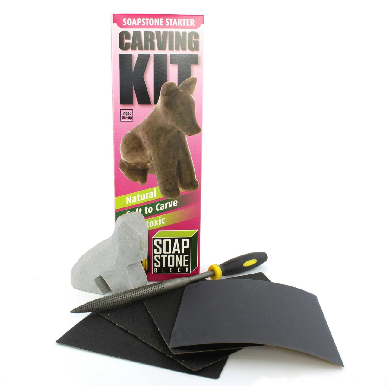 Dropship Cat Soapstone Carving Kit: Safe And Fun DIY Craft For