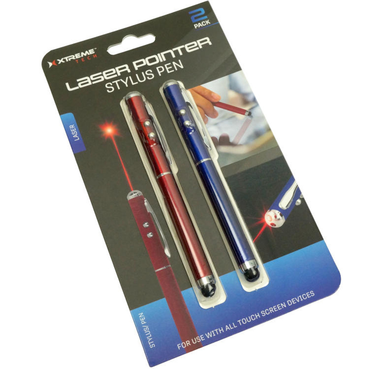 LASER POINTER STYLUS PEN 2-PACK