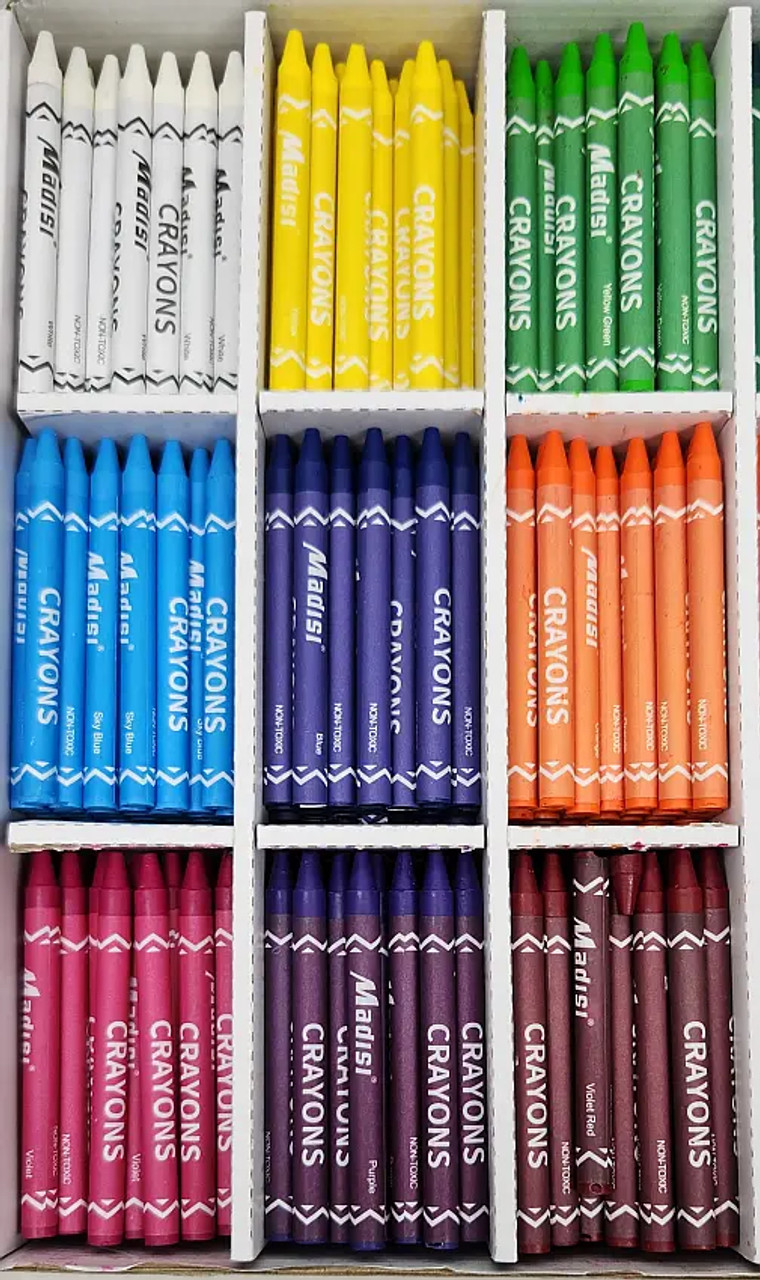 Bulk Crayons - 720 Crayons! Case Of 120 6-Packs, Premium Color