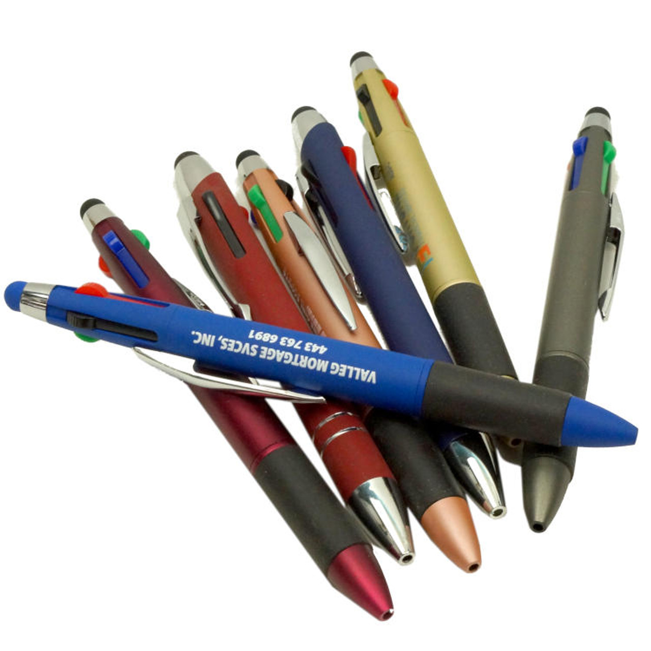 Printed iWriter Triple Twist 3 Color Ink Pens and Styluses