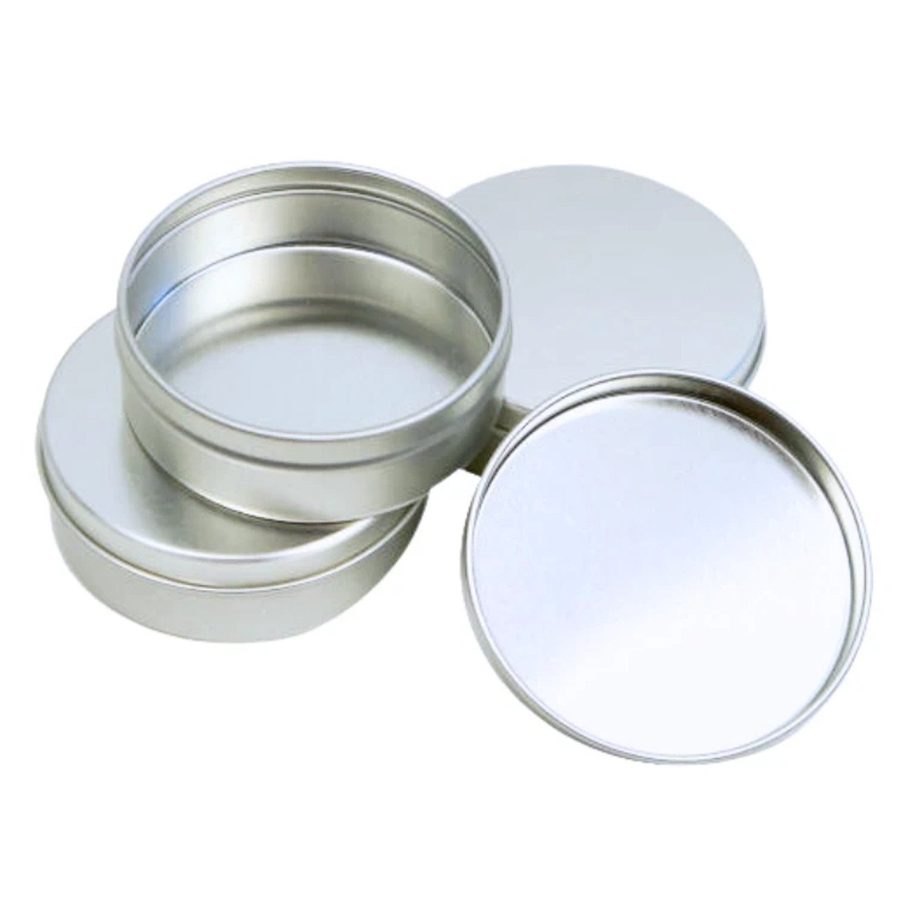 ROUND METAL TINS 1x 2-3/4 PKG(4)