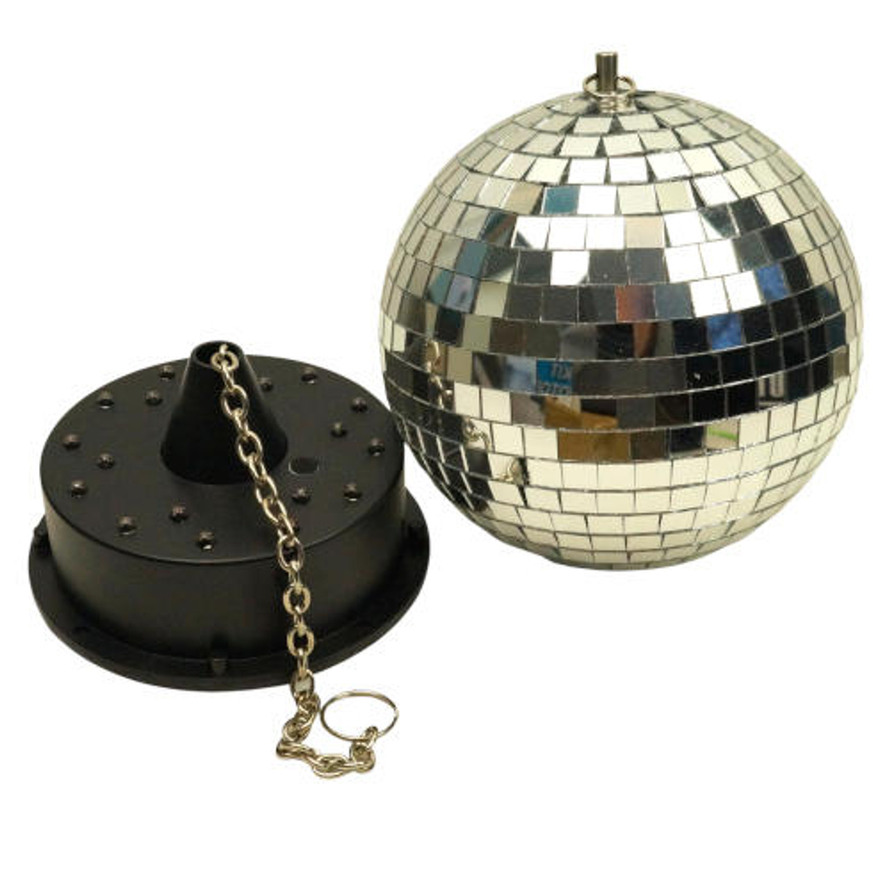 MIRROR BALL WITH MOTOR AND MULTI-COLOR LEDS