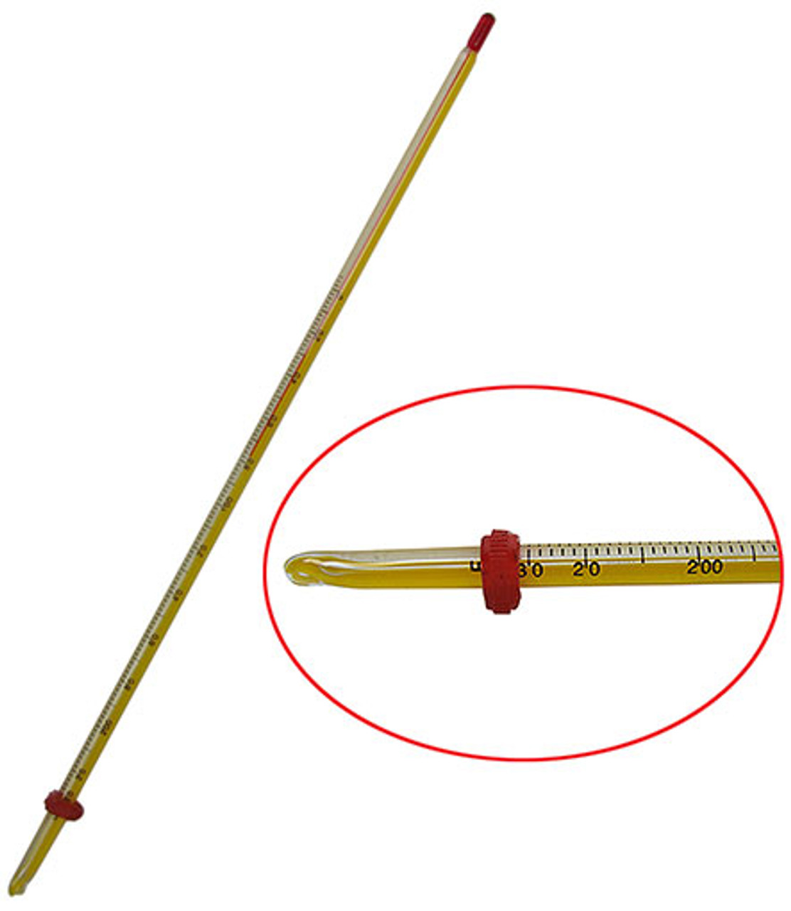 State the precautions of using laboratory thermometer.